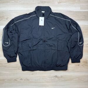 Nike Sportwear Solo Swoosh Woven Track Jacket FB8622-010 Men’s Size Medium